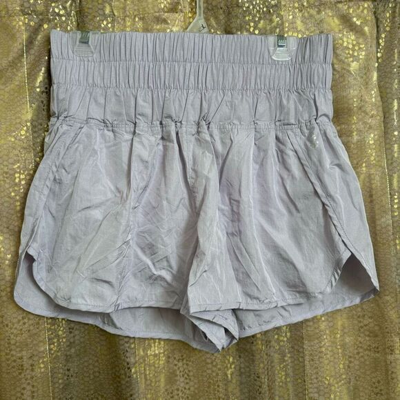 Free People Movement The Way Home Athletic Shorts Lavender Dust Large NWOT - Picture 1 of 8